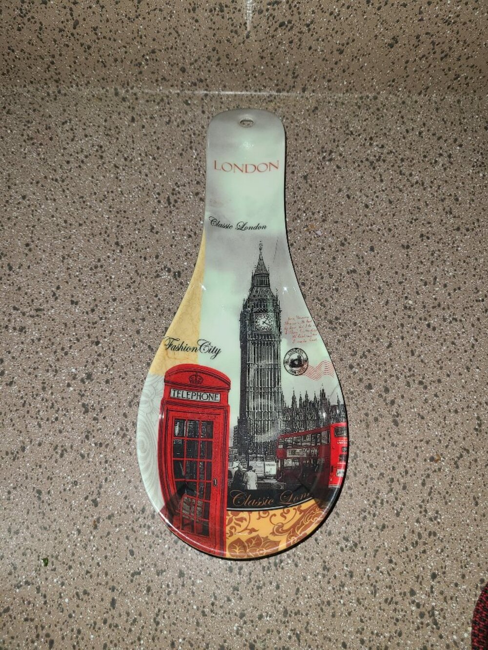 VTG London Scene / Big Ben by Leonardo Collection Melamine Spoon Rest Beautiful!